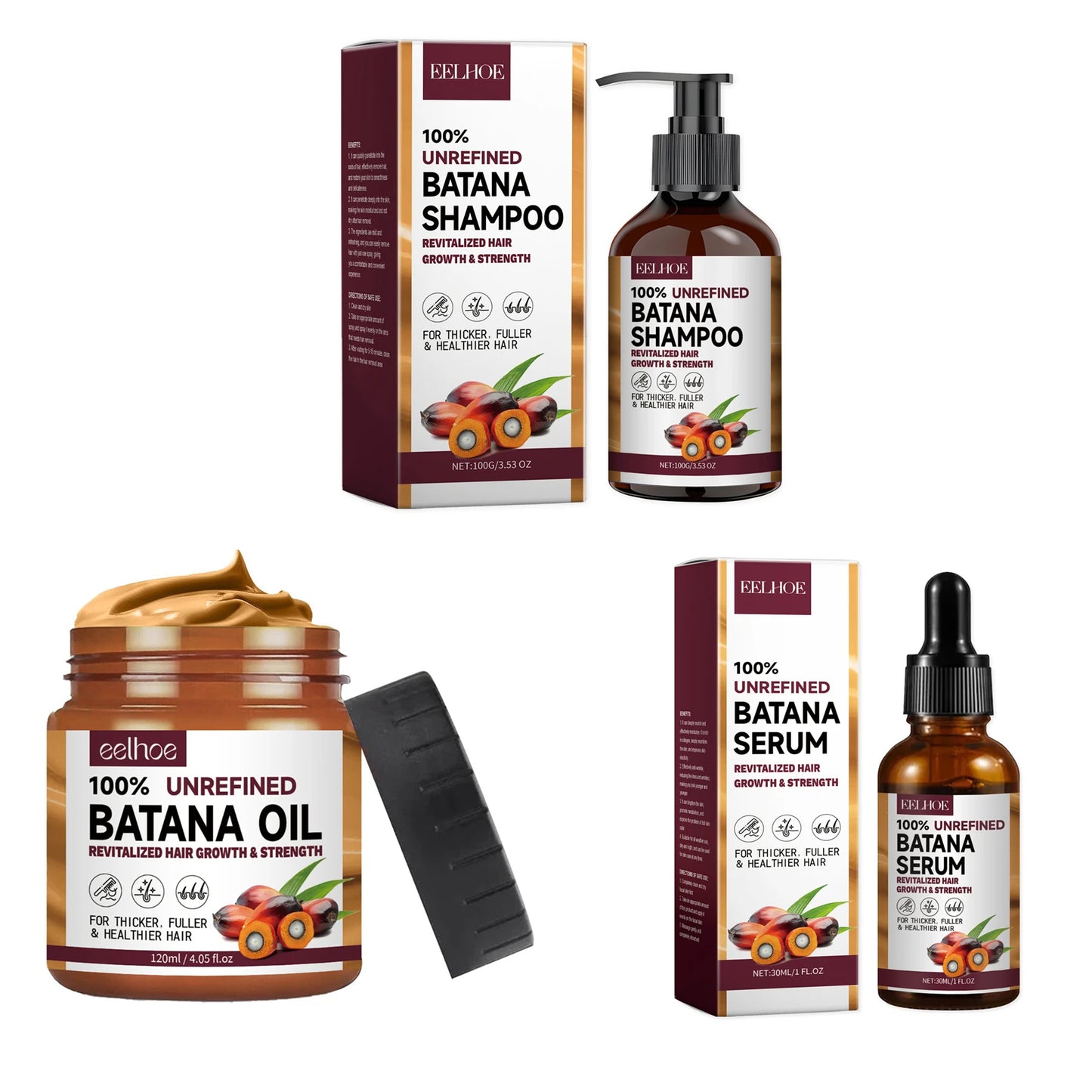 Batana Oil - Hair Sampoo & Conditioner Treatment